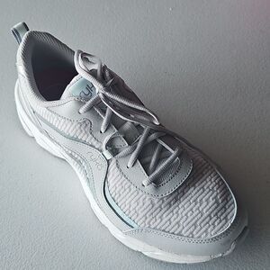 New Grey Sikver Ryka Lace Up Sneakers, Size 10